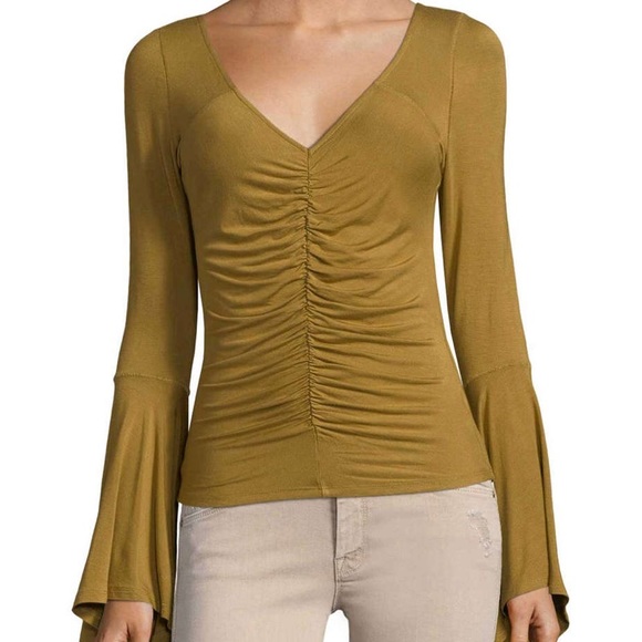 Free People What A Babe Flared Sleeve Top - Picture 3 of 3